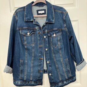 LOFT Dark Blue Jean Jacket Size 18 Plus